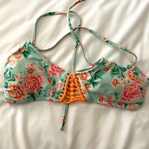 cute bright bikini cross tie top!!